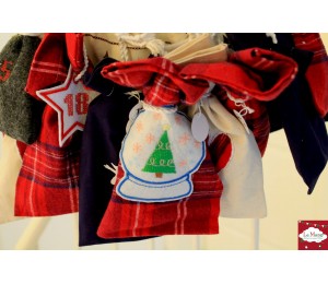 ITH Anhänger - Kreuzstich Stern Zahlen